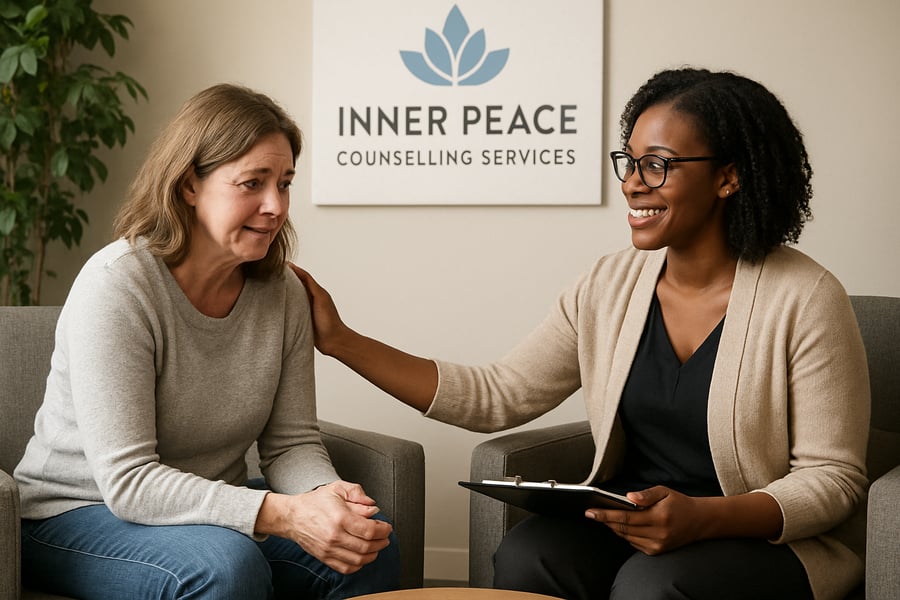 A supportive counselling session at Inner Peace Counselling Services A supportive counselling session at Inner Peace Counselling Services